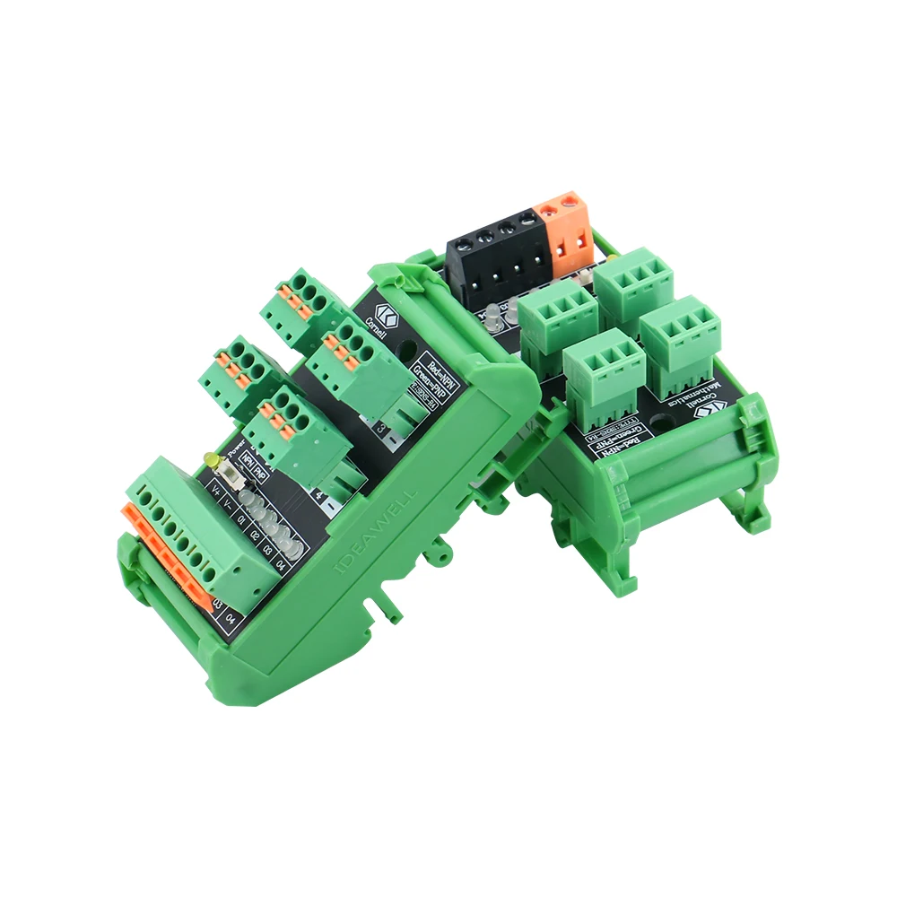 6-channel signal conversion board input spring screw wiring electrical proximity switch sensor terminal block NPN/PNP