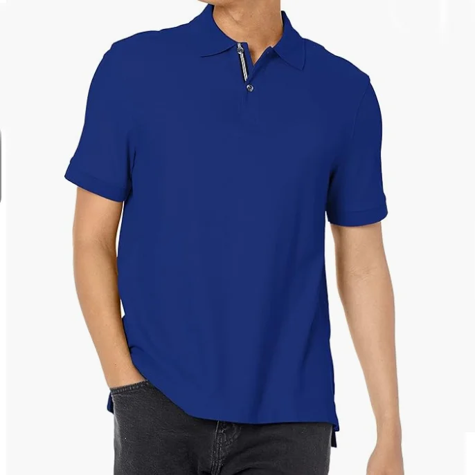 RG-Plus size short sleeve high quality 95 cotton 5 spandex fabric polo t shirt men graphic tees shirt women oversize