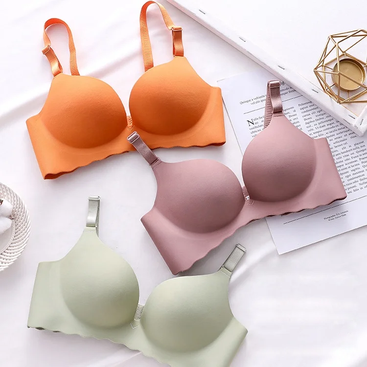 2228 Low Price Wireless Gather Thin Cup Brassiere No Wire Push Up Bra Seamless Bras Women