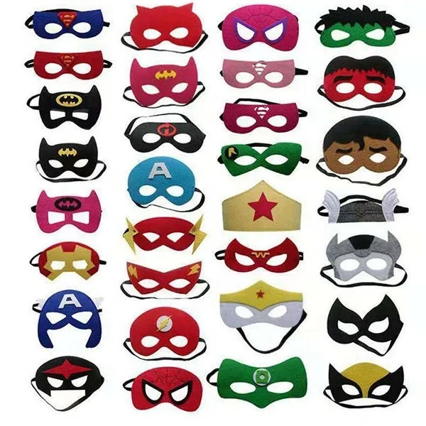 Cheap Printed halloween party mask christmas decorations custom felt mask from Hebei China