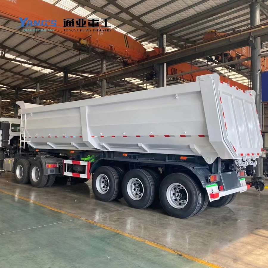 Heavy Duty 48 Feets 25 40 60 Cubic Meter 20 30 35 45 70 100 Ton Dump Semi Tipper Trailer