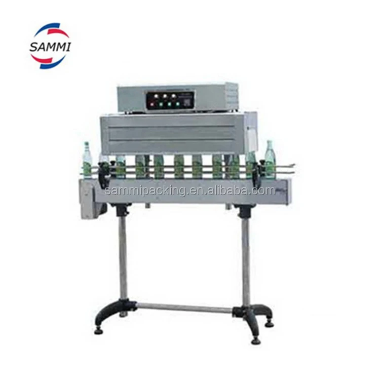Shrink packing machine for glass jars