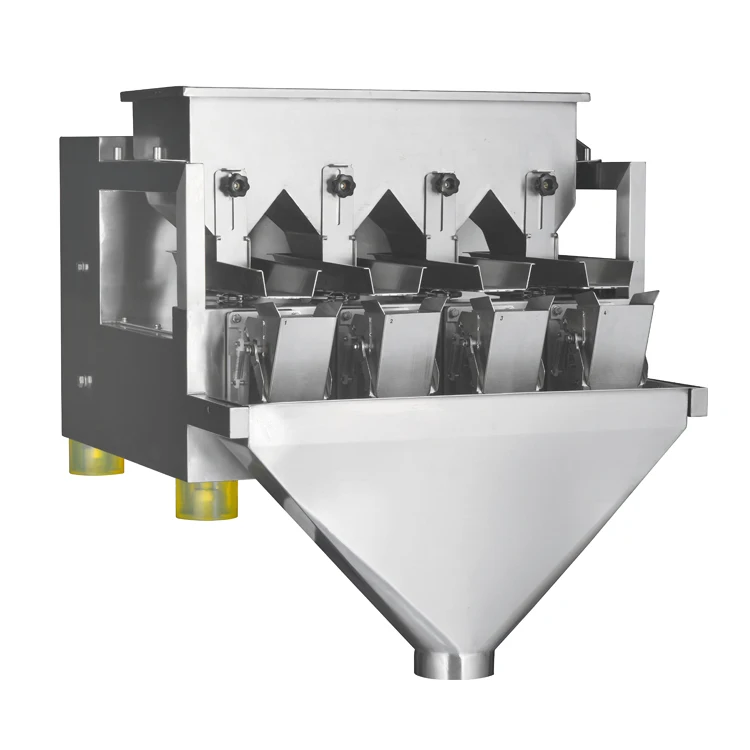 Automatic Linear Weigher Machine 4 Head Grain Seeds Weigh and Weighing Filling Machine