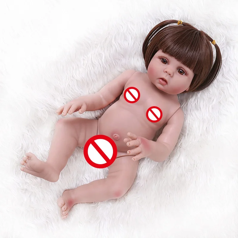 Amazon Hot Selling NPK 48CM Reborn Baby Dolls Realistic Baby Doll Soft Full Body Silicone Waterproof Toddler Girl Dolls