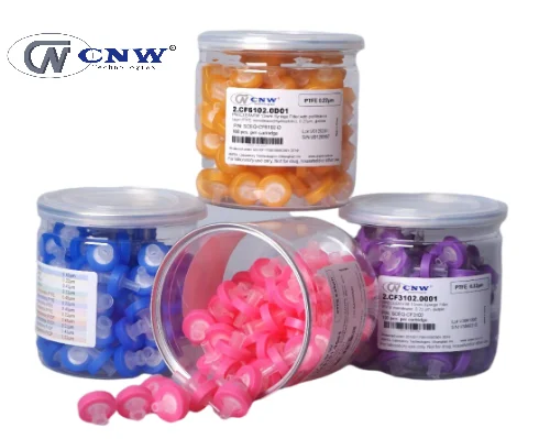 CNW PRECLEANTM 13mm Syringe Filter PVDF Membrane(Hydrophilic) 0.45 Um