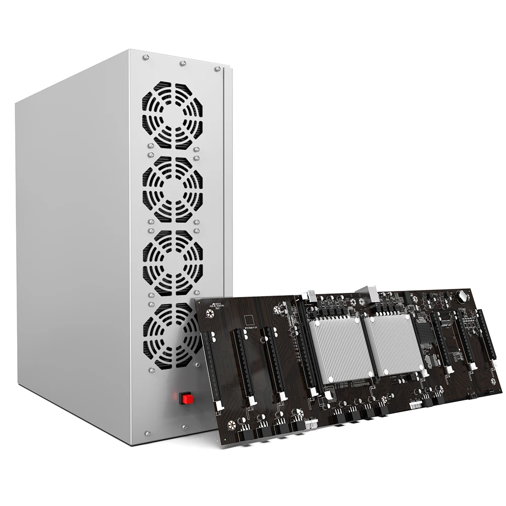 BTC-X79 9GPU Set with X79 Motherboard+8GB DDR3+Dual E5-2603 CPU+128GB SSD+2500W Power Supply+Chassis