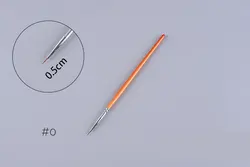 Aokitec nail acrylic brushes 100 kolinsky sable acrylic nail nail art liner brushes wholesale