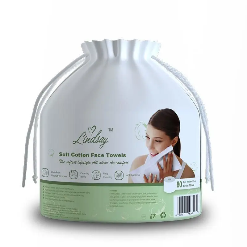 Wholesale Disposable Organic Facial Towels Cotton Tissues Baby Towels in Stock