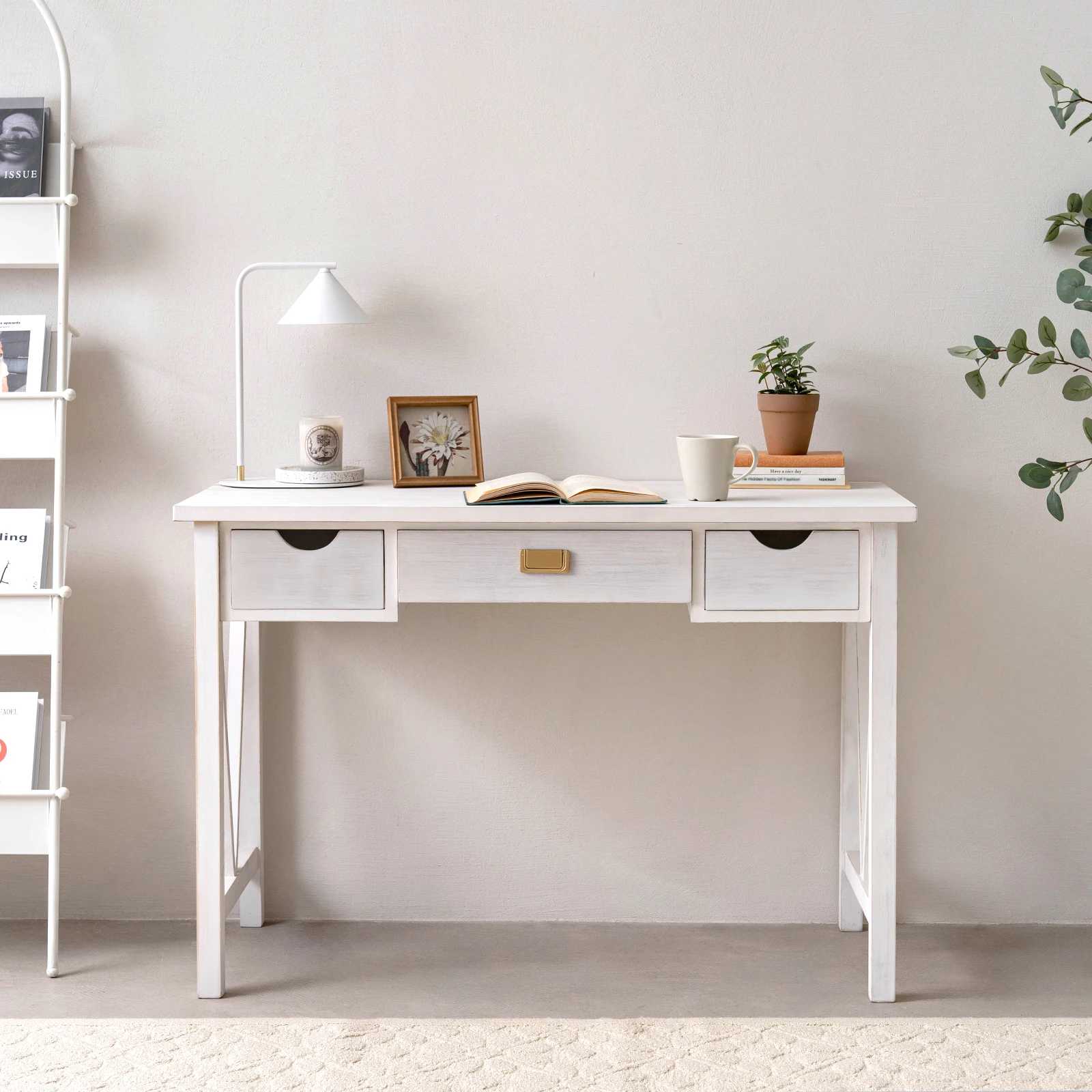 Modern Design Wooden White Office Furniture Table Computer Small Office Desk office table drawers desk