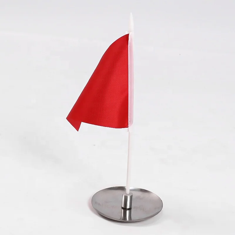 HOW TRUE Factory Selling Mini Stainless Steel Golf Putting Cups And Red Flags Stick Set For Golf Sports Practise
