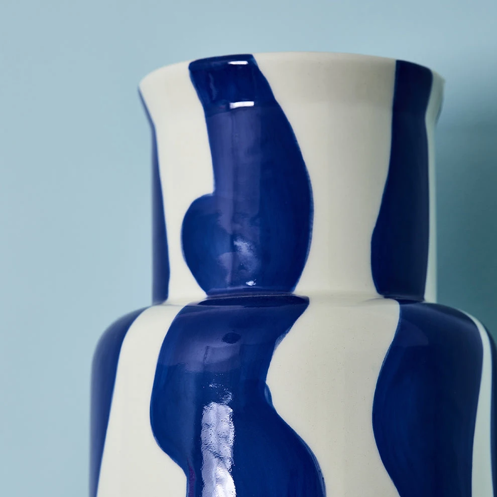 Wholesale flower arrangement vases ornaments tabletop decoration ceramic flower vase for home decor