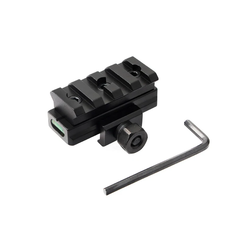Tactical 4 Slot Mini Bubble Level 20mm Picatinny Weaver Rail 17.32mm Center Height Low Riser Rail Compact Scope Mount
