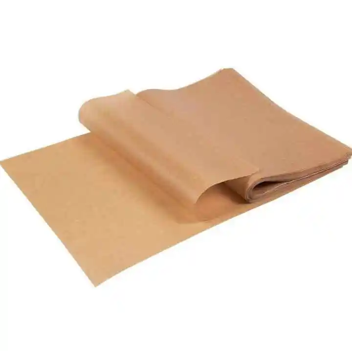 Food Grade 40gsm Unbleached parchment Kraft Paper Roll For Baking and cooking Paper Natural Raw Material Greaseproof Paper