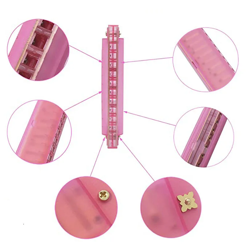 Hot sale harmonica toy  10 hole colorful plastic children Christmas gifts harmonica for sale