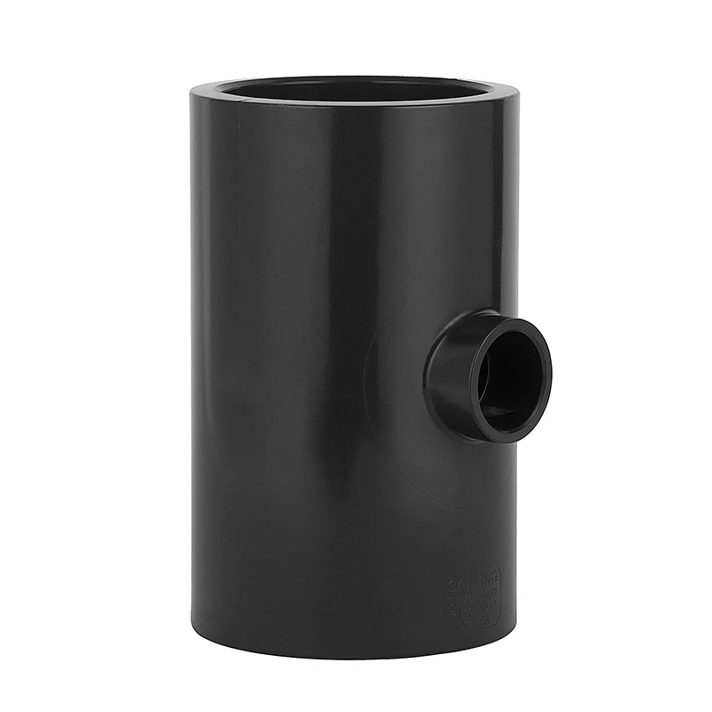 PVC Tee Fittings Plastic Connector for industry Waterer Reducing Tee for Schedule 80 Pipe Piping with 1/2'