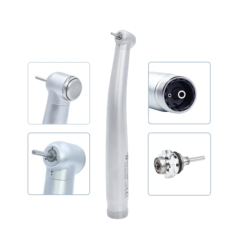 Dental High Speed Handpiece Air Turbine Ceramic Bearing Single Water Spray No LED Handpiece 2/4Hole Dentist Tool B2 M4