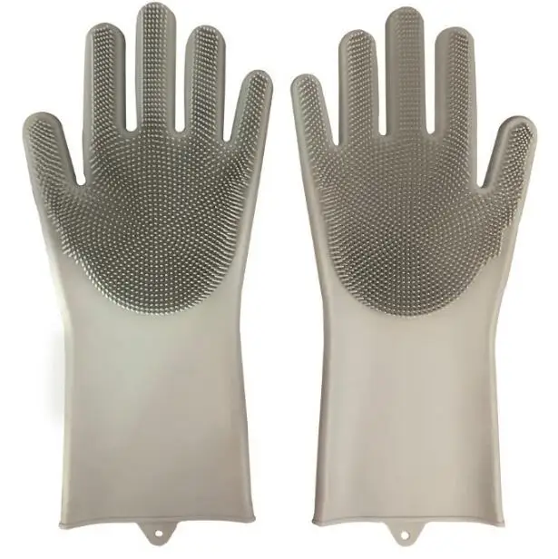 Household Cleaning Latex Gloves Silicone Dishwashing Gloves Kitchen Rubber Gloves