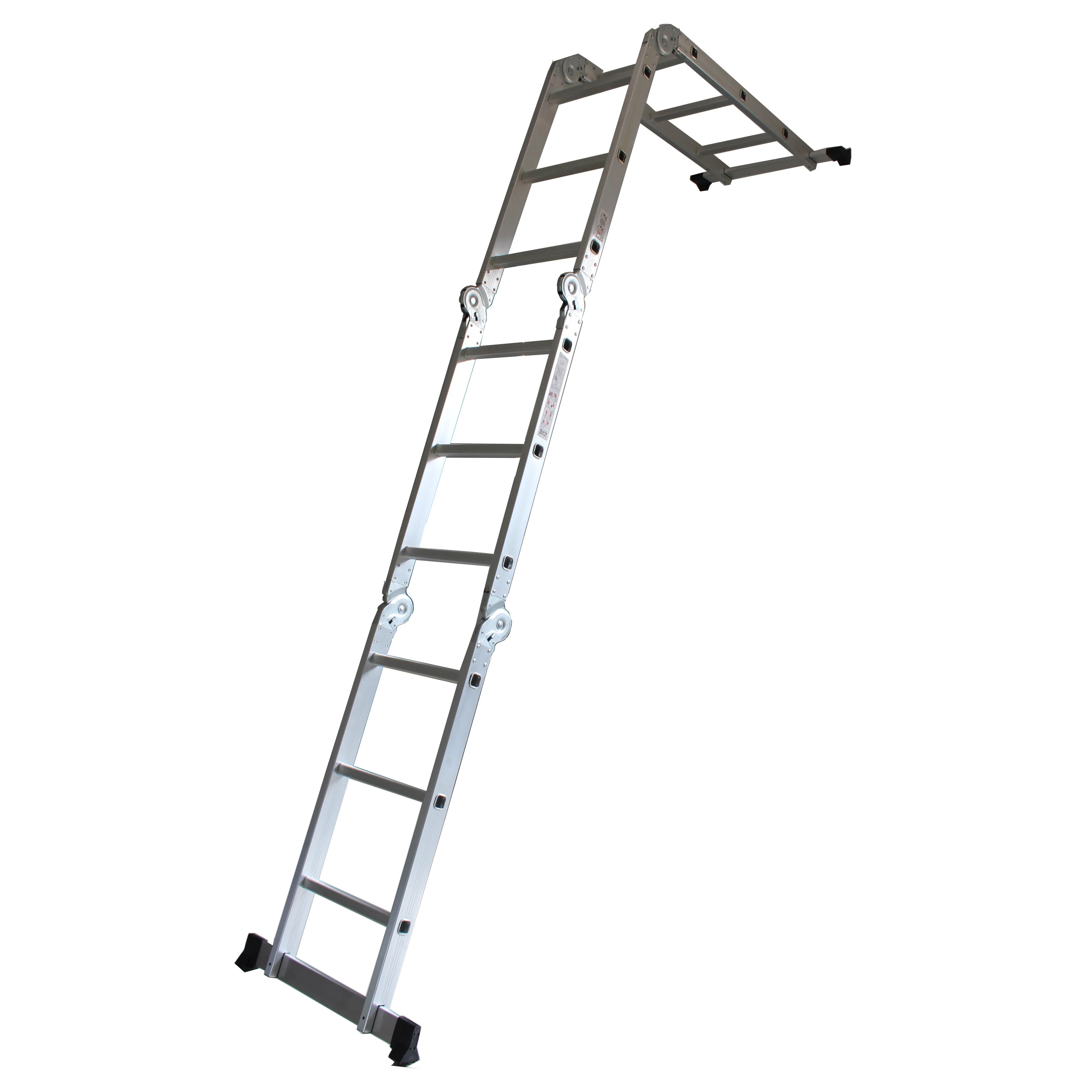Прочный 3,2 м низкая цена extensiontelescopic складная лестница из алюминия