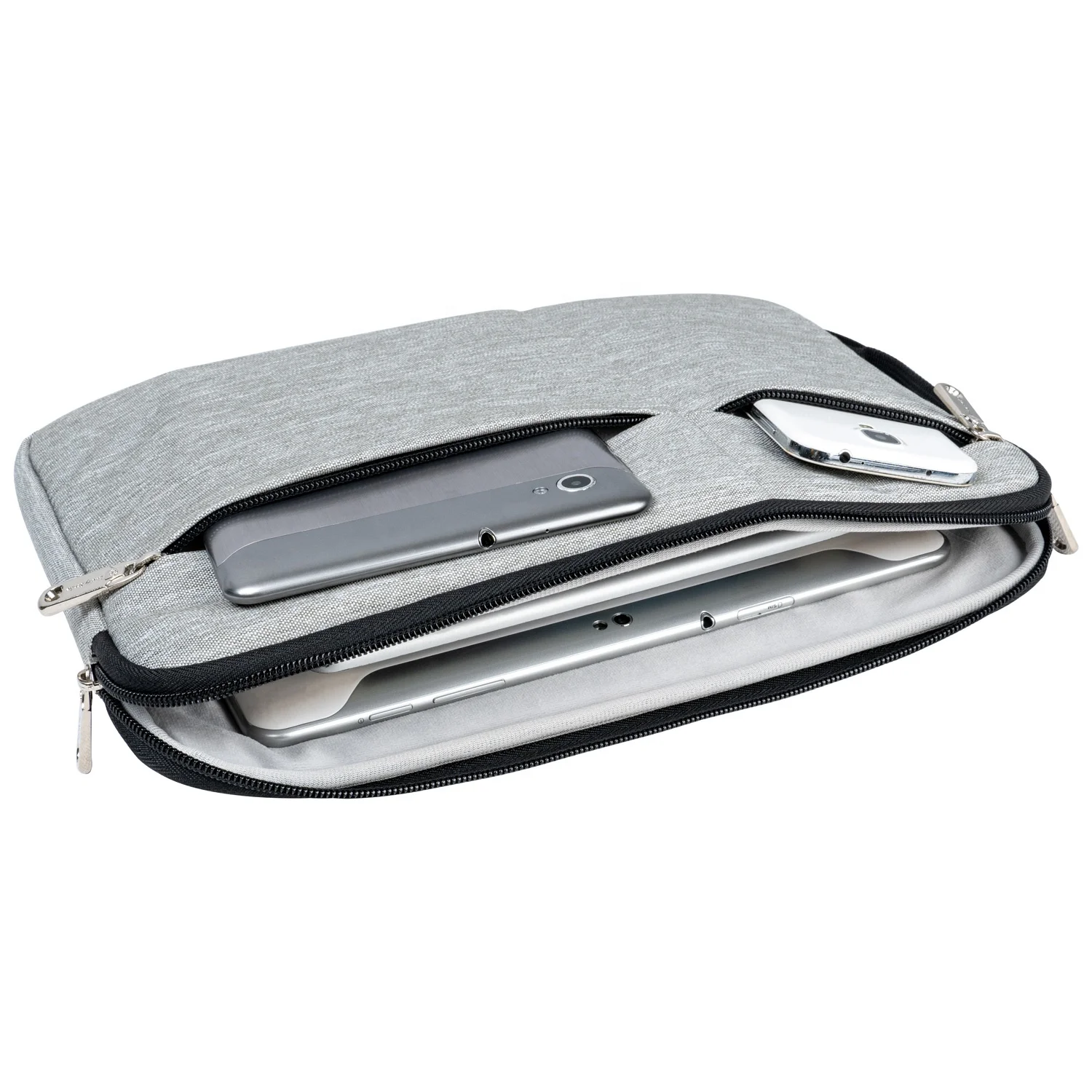 Notebook Blank Laptop Sleeve Case Custom Soft Polyester Case Customized Logo Pouch
