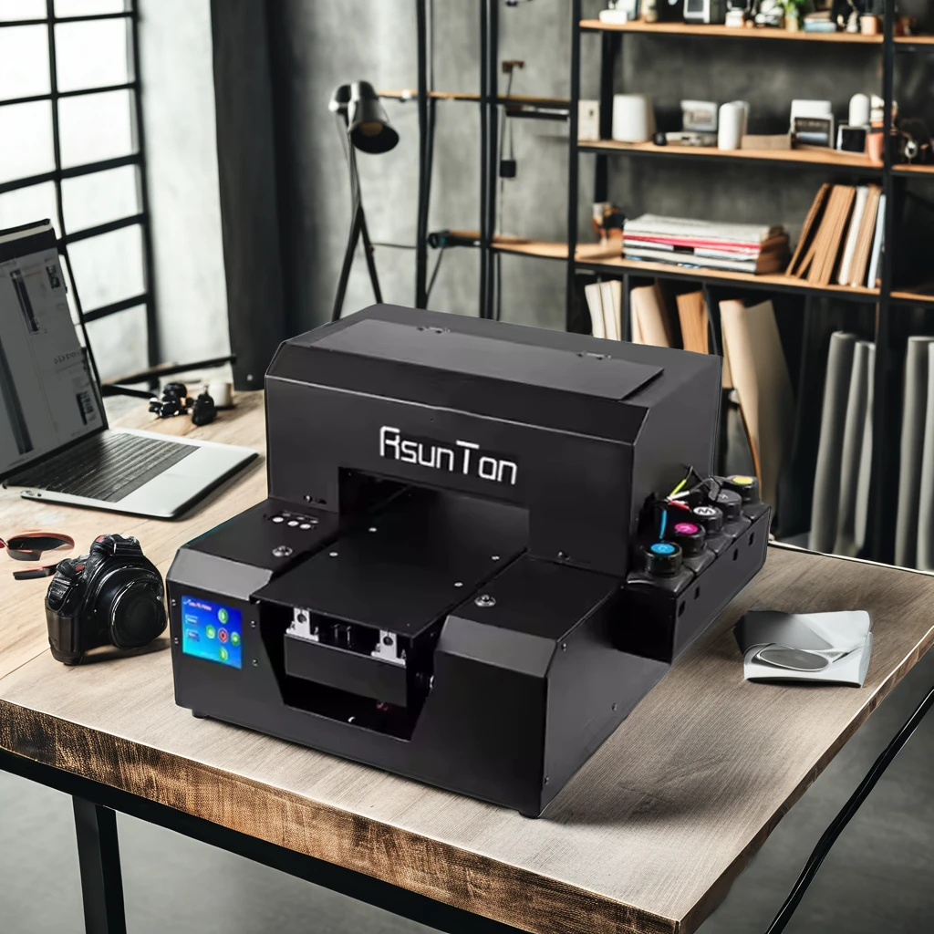 Automatic Mini UV Inkjet Flatbed Printer for A4/A3 Acrylic Wood PVC A1/A2 Phone Cases Desktop Model for Card Printing