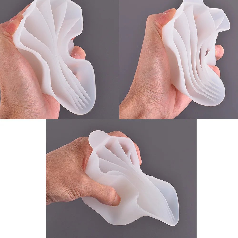 2/3/4/5 Grids Silicone Epoxy Resin Mixing Cup Color Mixing Distribution Measuring Cup DIY Epoxy Resin Tools Paint Pouring Cup