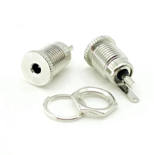 DC099 power socket/full copper/zinc/gold 5.5*2.1-2.5 core metal 10A high current vertical