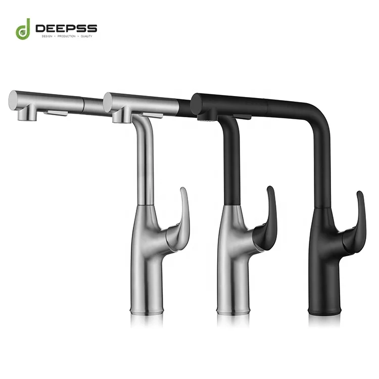Deepss New Single Handle Above Counter 304 Stainless Steel Brush Nickle Kitchen Tap