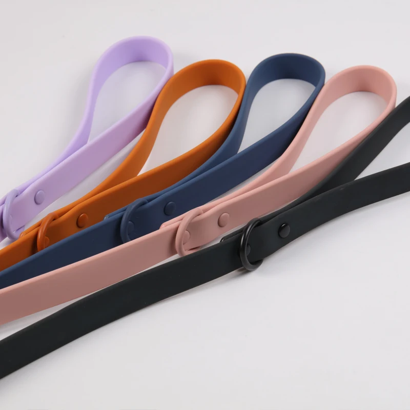 Hot Sale Stocked Pvc Coated Dog Leash for Small Medium Dogs Rubber Fabric Waterproof Soft Dog Leash