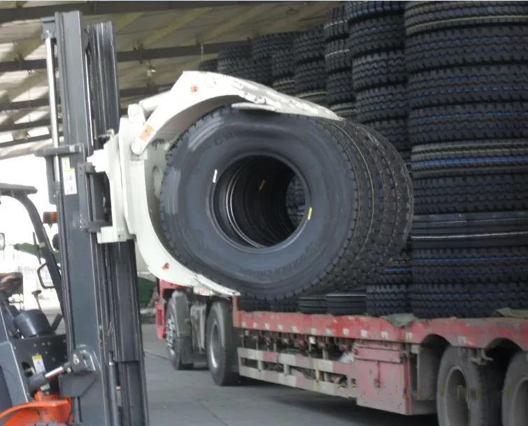 Durable tire clamps forklift attachment used in handling tire