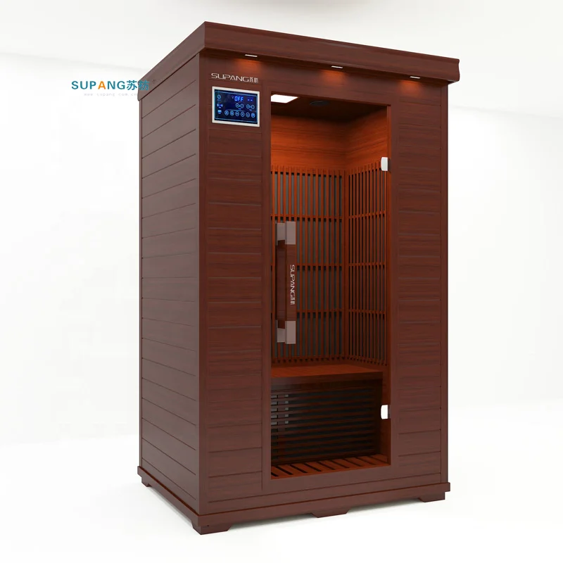 2 People Wooden Infrared House Computer Control Panel red cedar Sauna