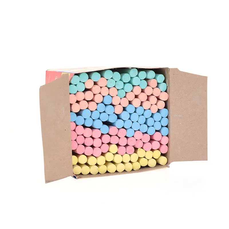 Cheap Chinese Factory Wholesale Custom Color Chalk School Equipment Safe Non-toxic Drawing Multi-colored Chalk
