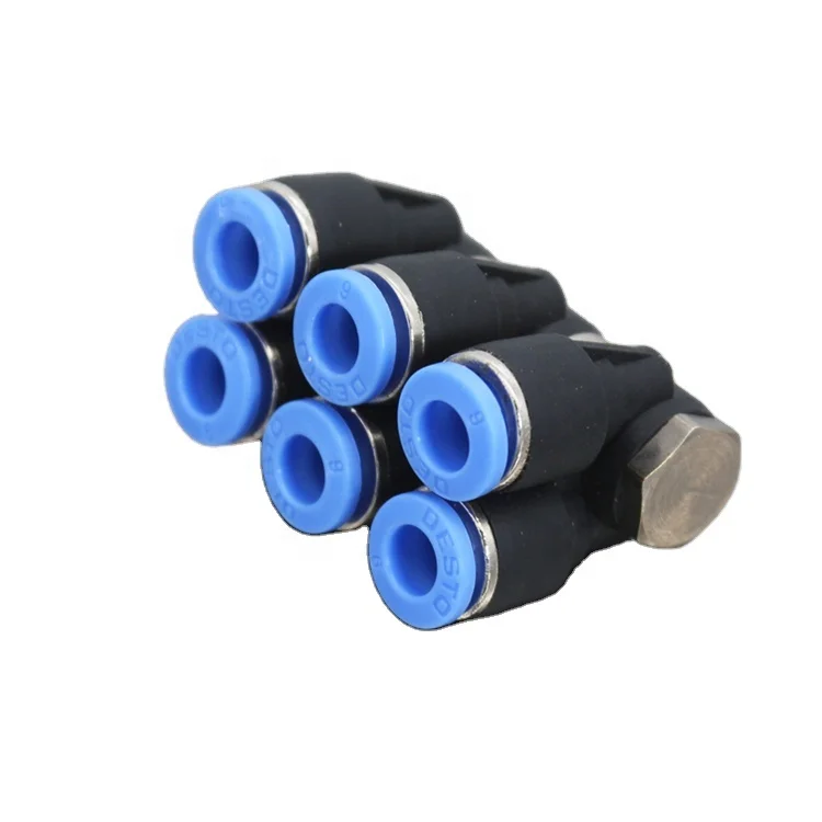 Универсальный налокотник банджо PAT-1/2 дюйма шланг Rc3/8 8 мм до 6 мм переходник 8 мм быстроразъемные фитинги 8 мм вставной Тройник