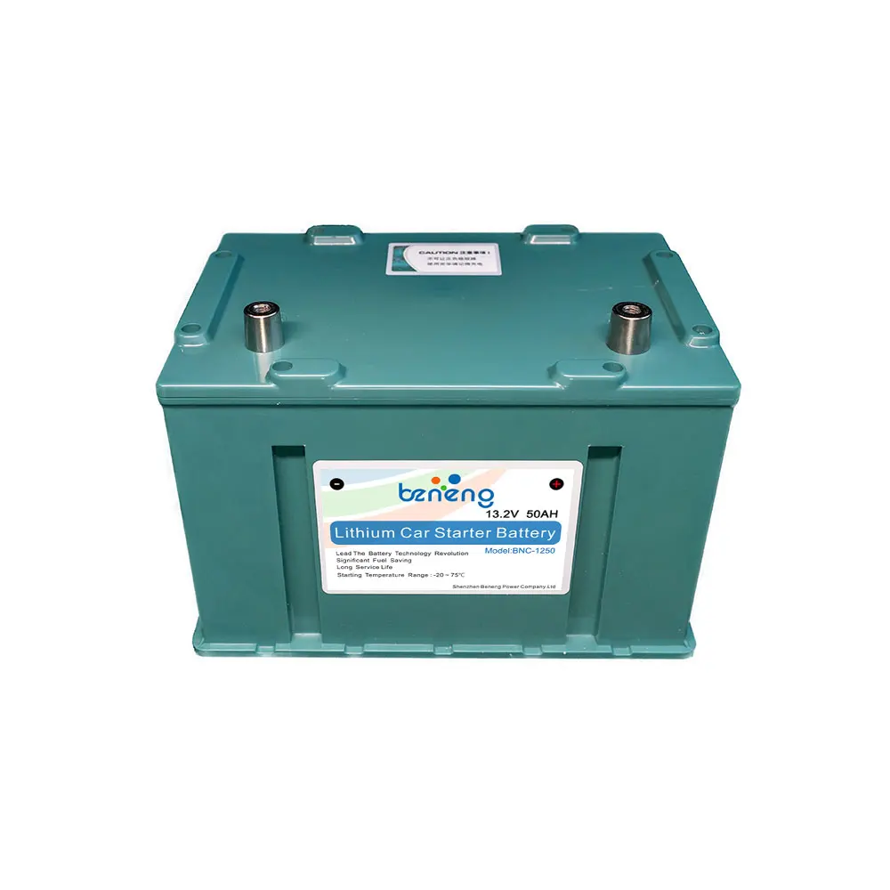 
BMS protection lithium ion 12v 50ah lifepo auto battery 1000CCA for car cranking 