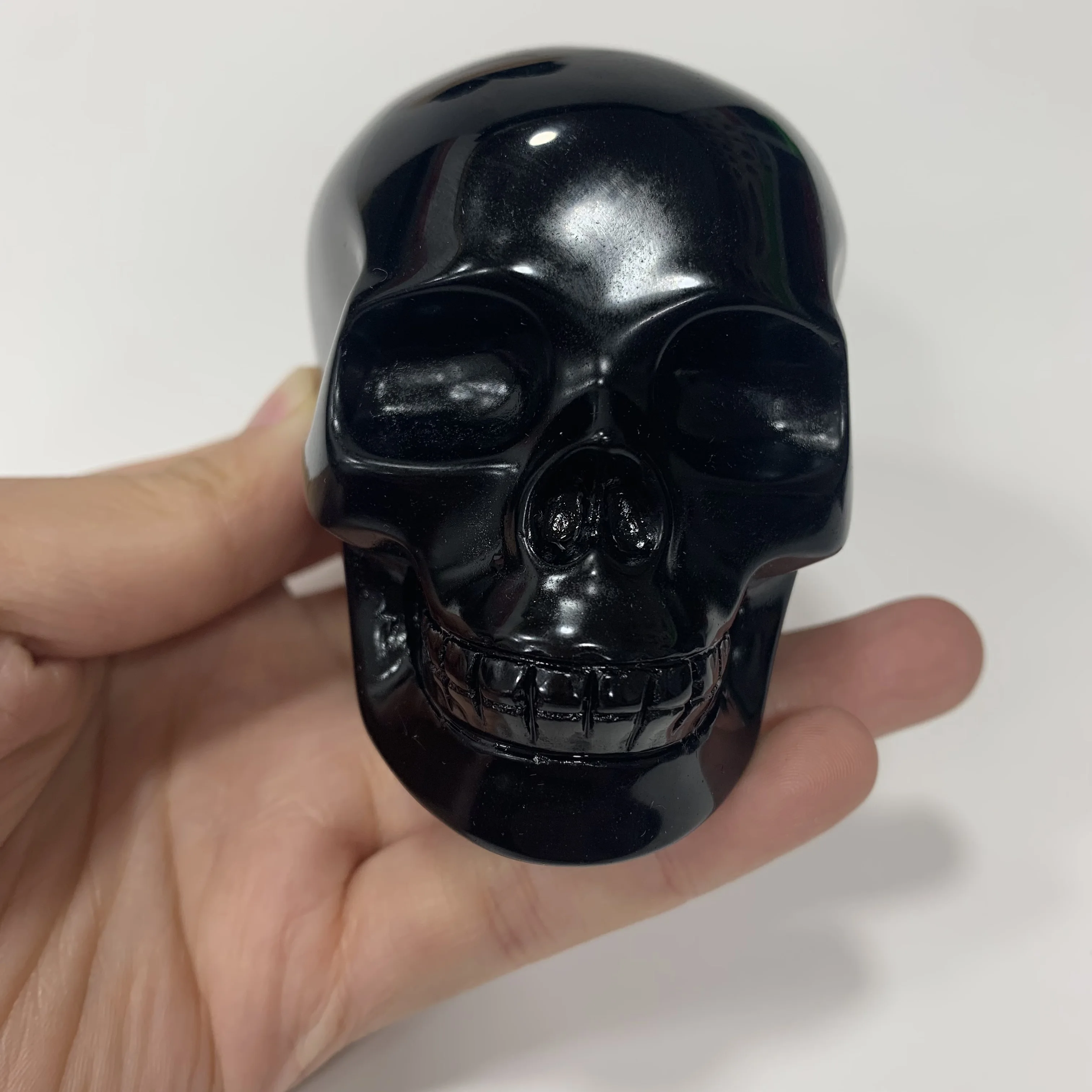 Wholesale Hand Carved Natural Big Size Black Obsidian Quartz Healing Crystal Carved for Crystal Souvenir