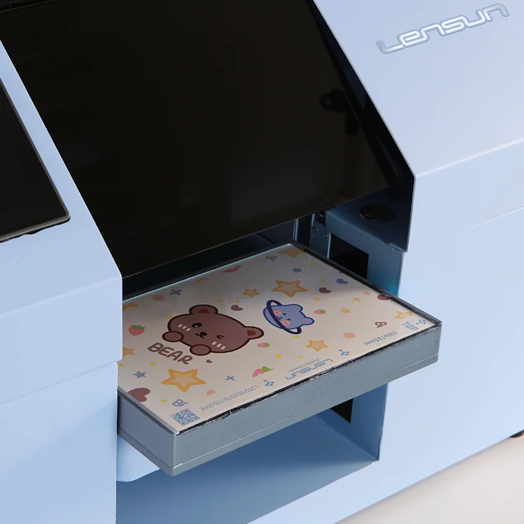 Высокоскоростная ультрафиолетовая печатная машина Lensun 2.8D по индивидуальному заказу с тиснением чехол для телефона A2 размах печати автоматический струйный принтер