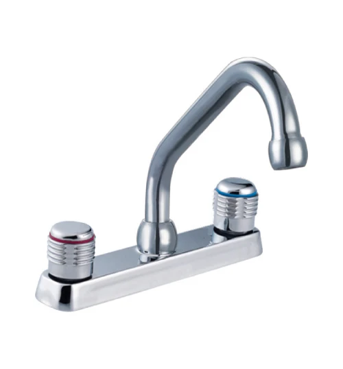 Goose Neck Kitchen Faucet Mixer, Sink Hot Cold Water Pull Kitchen Faucet Dual Handle Thermostatic Faucets Brass Modern