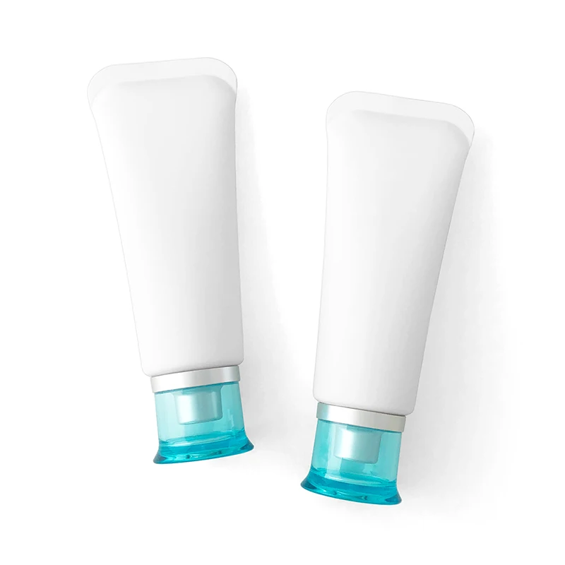 100g White matte Facial cleanser soft tube 100ml arc tail Cosmetic packaging containers hand cream Plastic Squeeze Tube