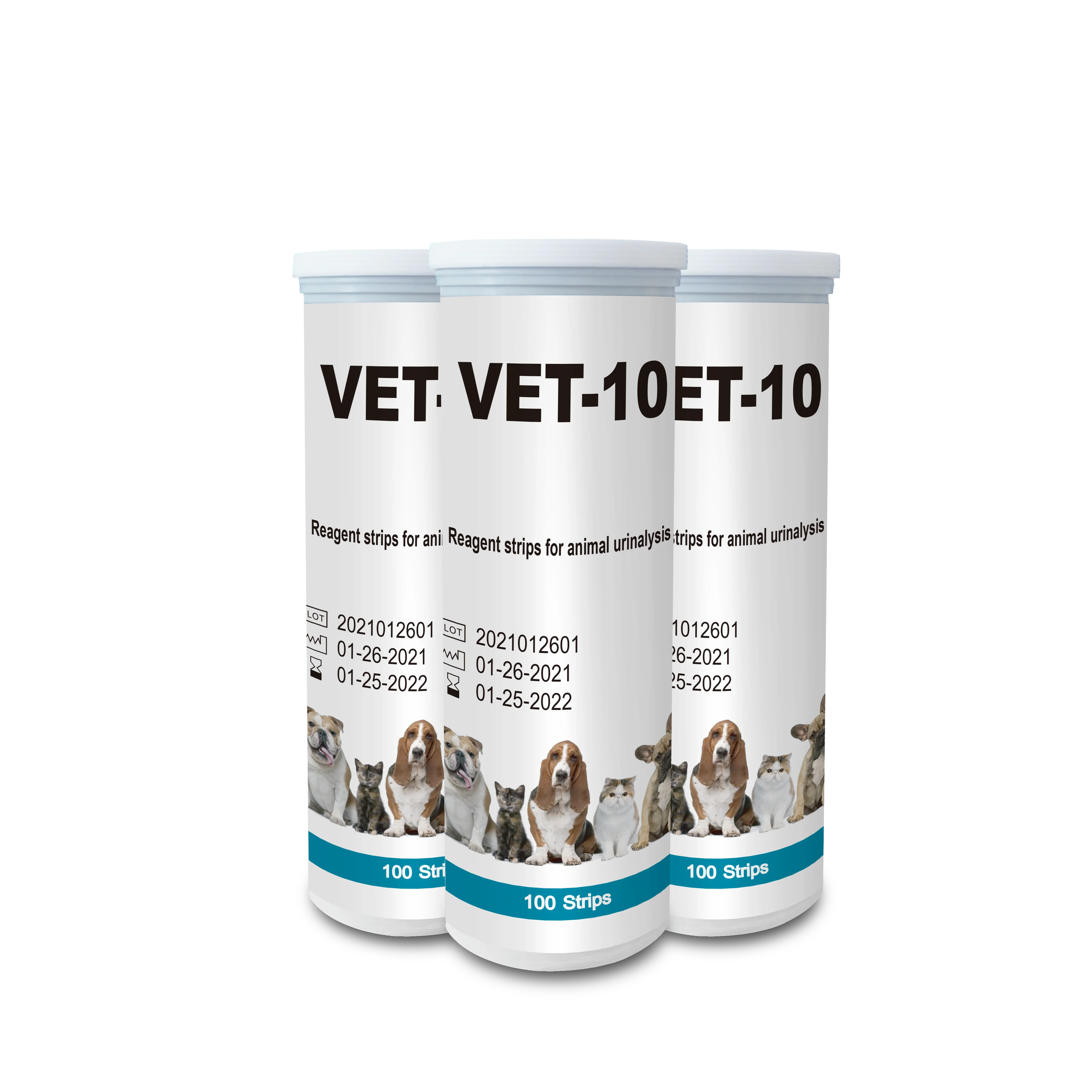 Animal pet urine strips 10 parameters  Reagent test strips for urinalysis