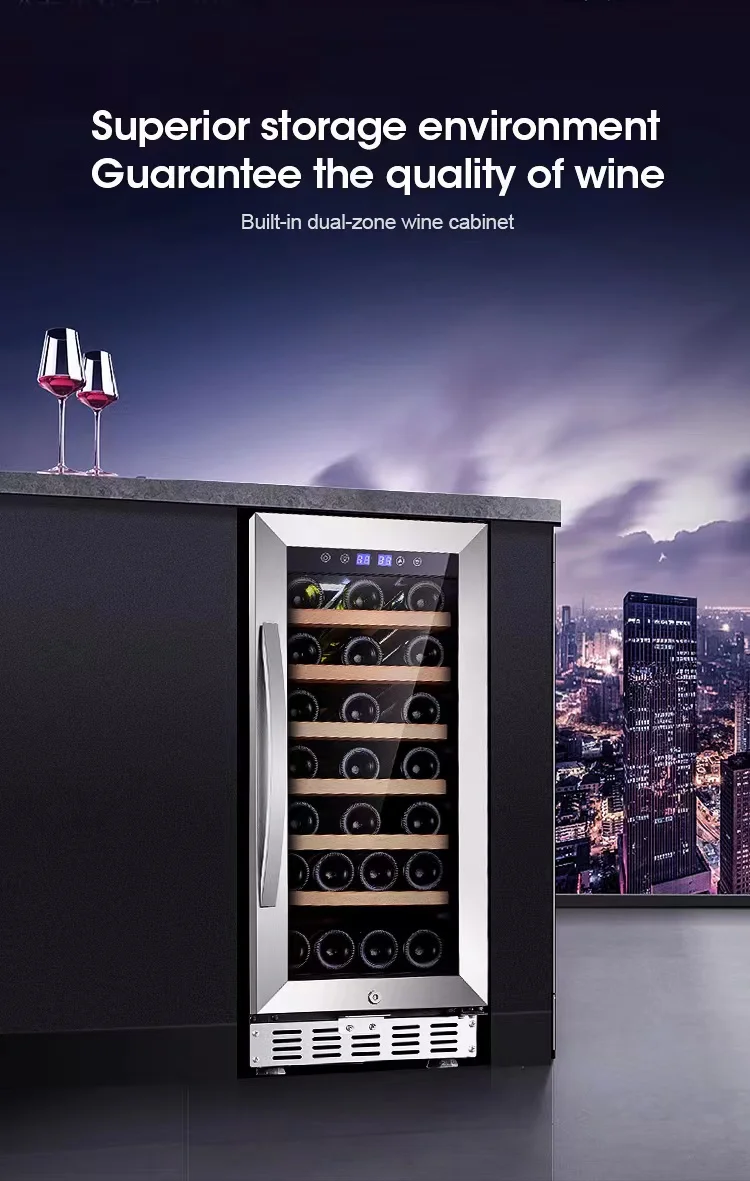 2023 Selling The Best Quality Cost-Effective Products 20 Bottles Compressor Cooling  Built-In Wine  Cooler wine cellar