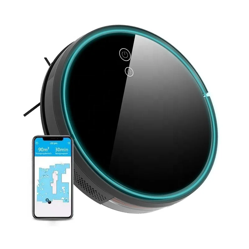 Удобный робот нового дизайна, влажная завивка, подметание, три в одном, большой резервуар для воды Dsutbin Uv, автоматическая зарядка, вакуумный робот