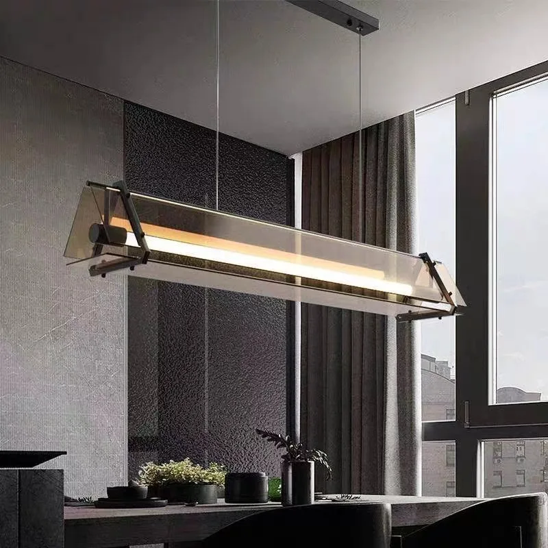 Современная простая люстра JYLIGHTING роскошная светодиодная стеклянная Подвесная лампа гостиничный бар ресторан офис промышленный