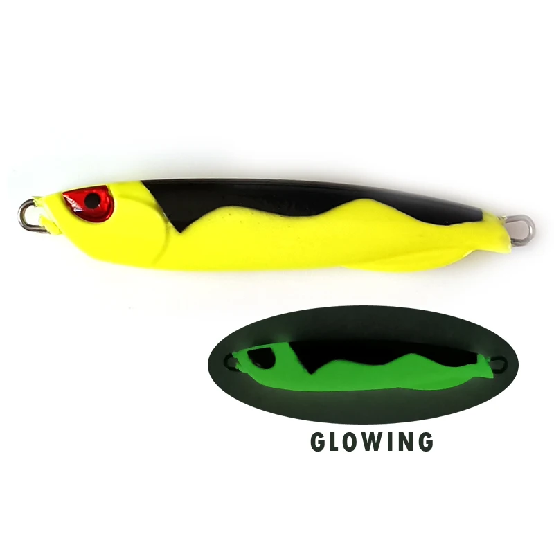 10G-50G Bait Jig Metal Hard Fishing Lure With Treble  Hook Fast Jigging Fishing Lure