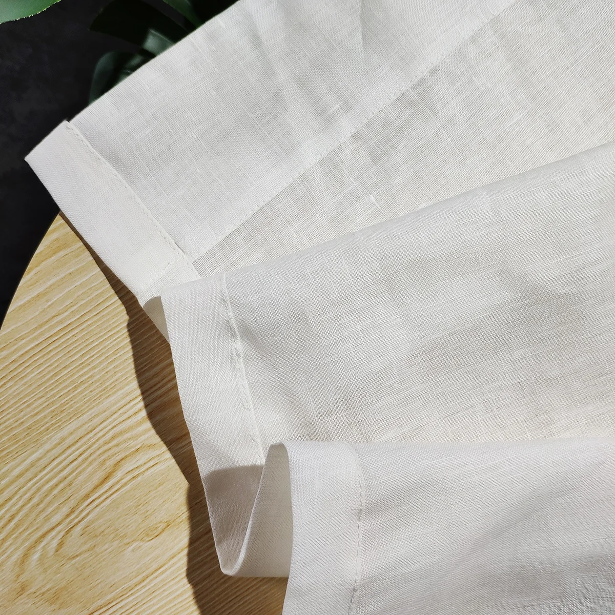 wholesale pure flax linen living room curtain custom design curtains