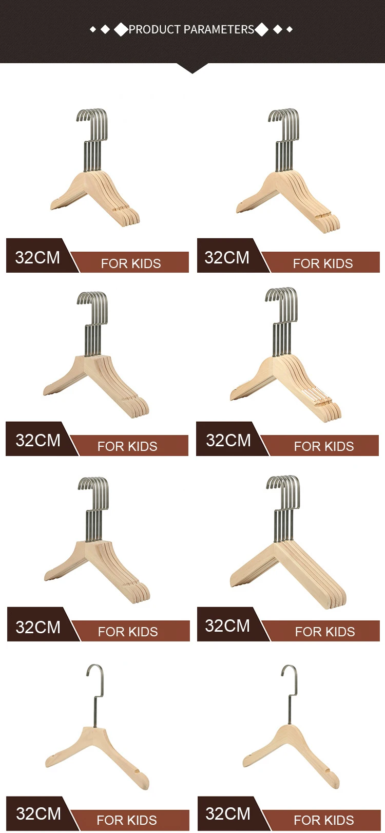 Lacquer Free Customized Logo Environmental Hanger without Paint white wooden hanger with gold hook