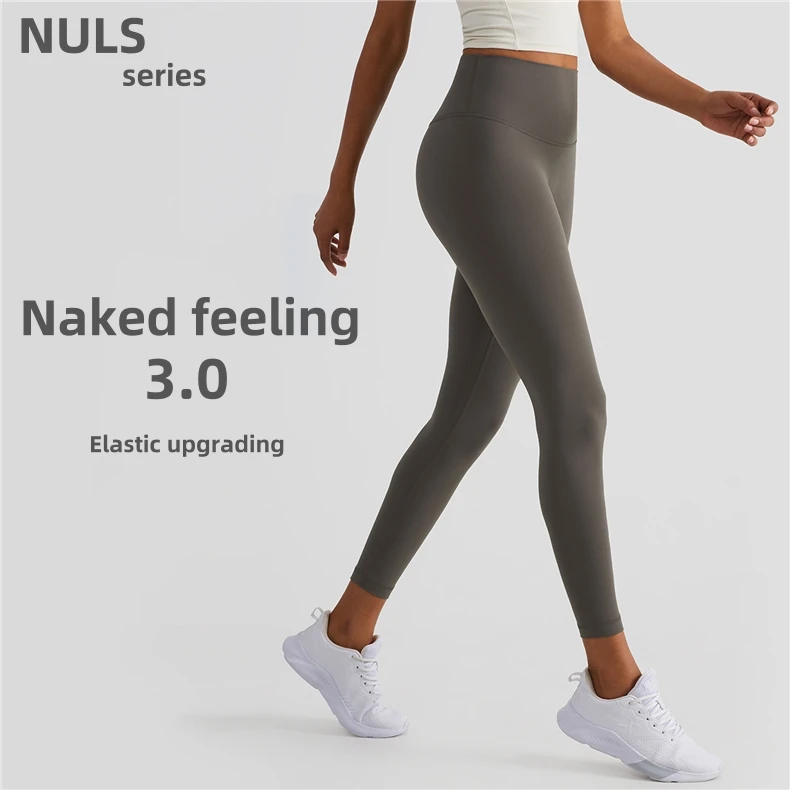 Hot Selling Gym Fitness No Front Seam Legging Sports Running Pants OEM High Waisted Yoga Leggings for Women With Side Pocket