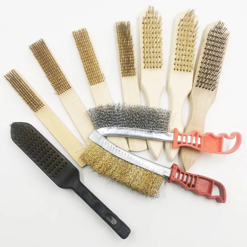 Cleaning Brass Mini Hand Wire Brushes Bristle Cooper Hand Wire Brush