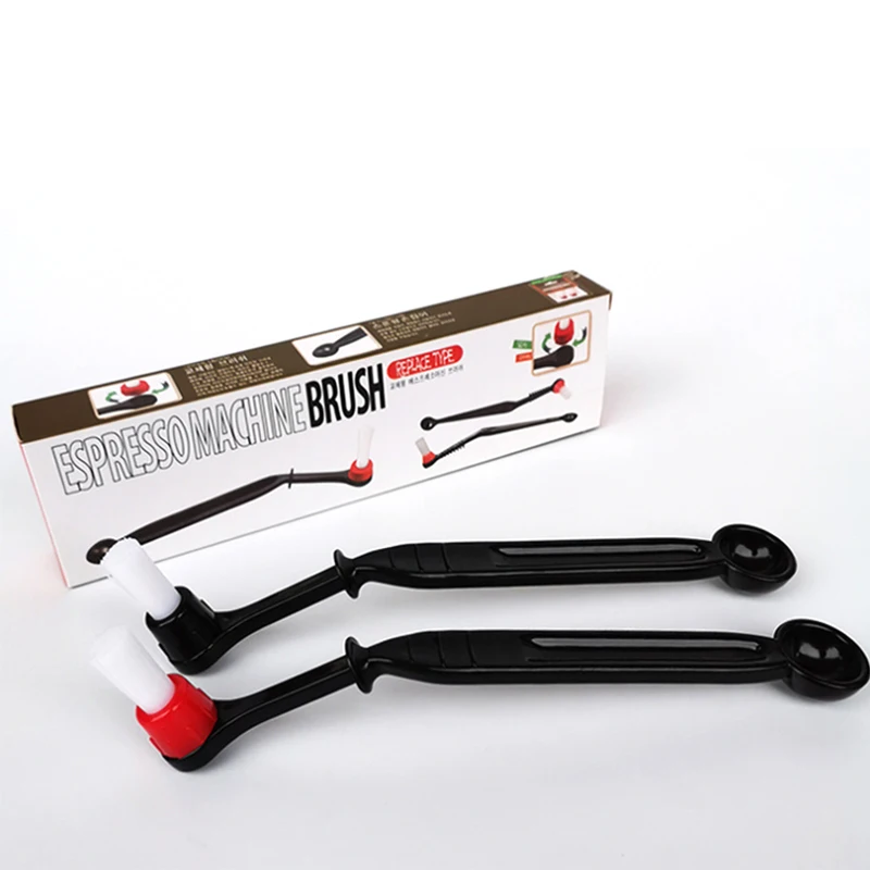 Ручной инструмент, чистящая щетка для кофемашины/кофемолка, чистящая щетка, локоть с ложкой