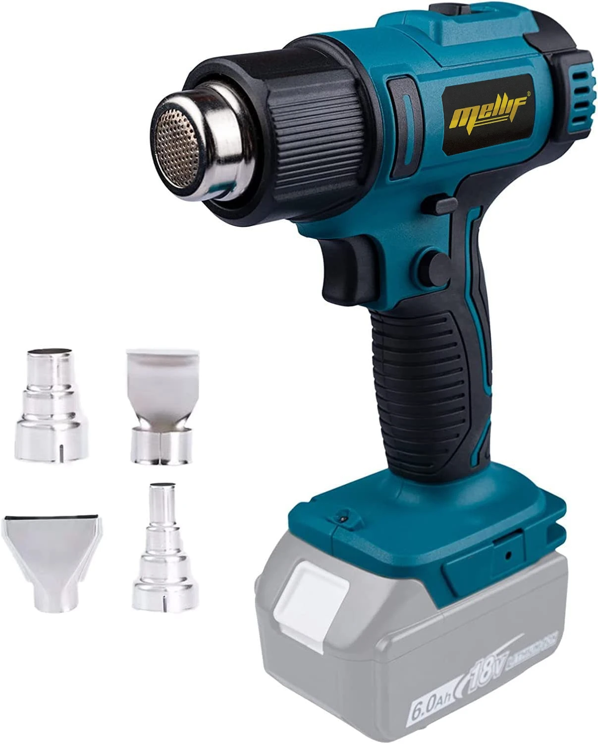 Mellif Hot Air Heat Gun Cordless 18V, Works with Makita LXT 18V Lithium Batteries, 550Celsius 350Celsius (No Battery no charger)
