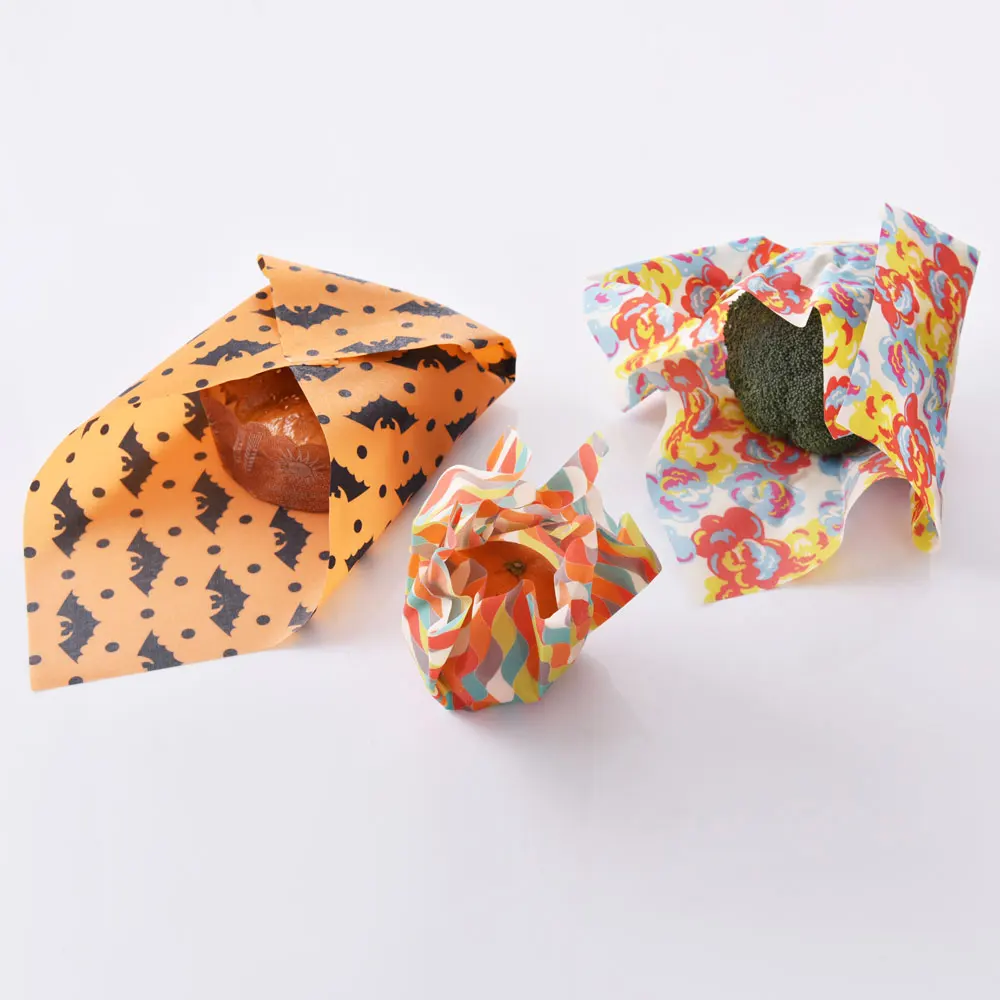 Прочная и экологически чистая многоразовая бумага пчелиного воска для еды