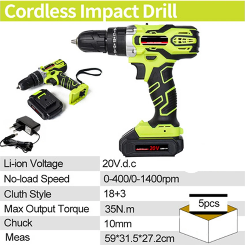 Cheap Price Lithium Battery Electric Drill Combination Screwdriver Hardware Tools Power Tools Set